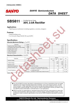 SBS811-TL-E datasheet  